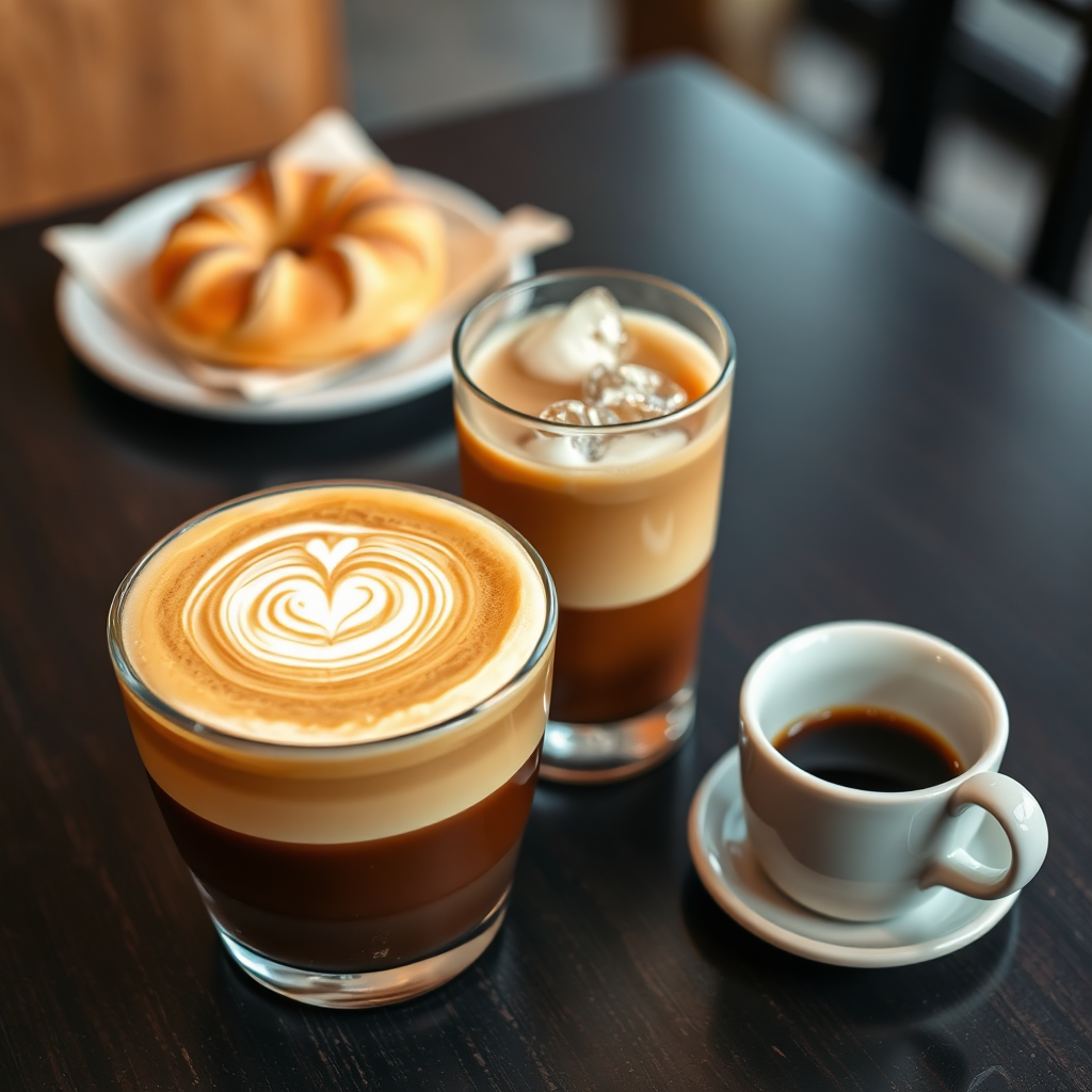 Coffee drinks lineup