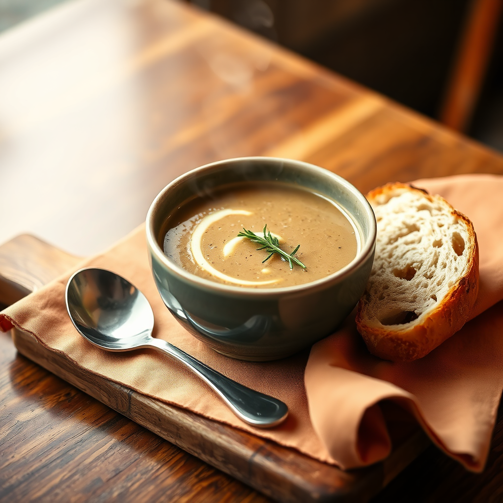 Soup with bread