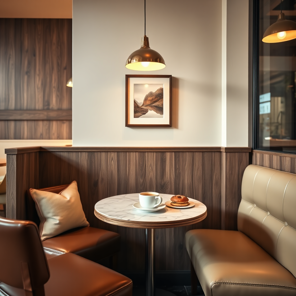 Cozy seating area inside the shop